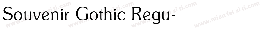 Souvenir Gothic Regu字体转换